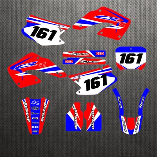 Free customized CR 125/250 Graphics Stickers Decals For Honda CR125 CR250 2000 2001 CR125R CR250R For Honda 125 250 CR 2001-2000