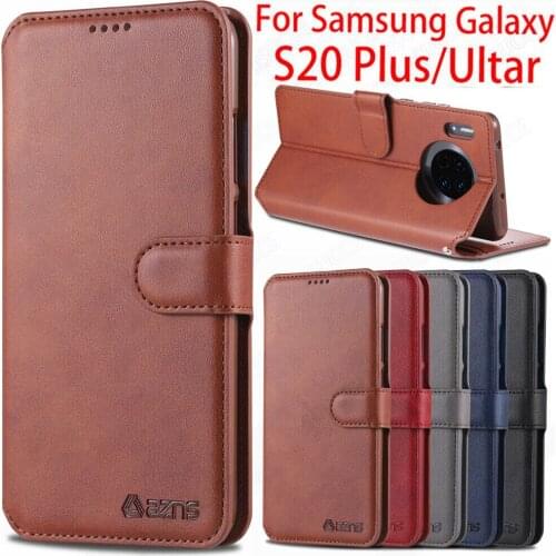 For Samsung Galaxy S20 Plus/Ultra A51 A71 A91 A20 Cover Flip Leather Wallet Case