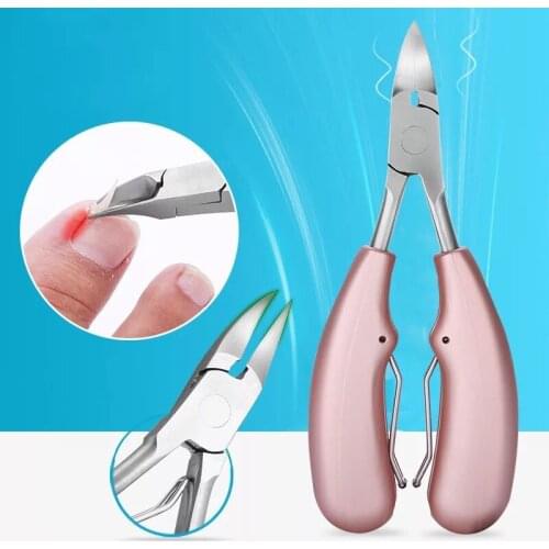 1pc Beauty Sharp Curved Paronychia Remover Nail Scissors Manicure Toes Dead Skin Pliers Trimming Nail Clipper Nipper
