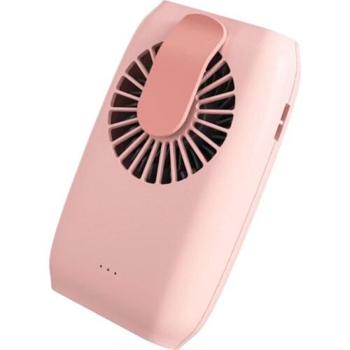 Waist-mounted Mini Fan Portable Mini USB Rechargeable 3 Gears Neck Hanging Wearable Air Cooling Fan