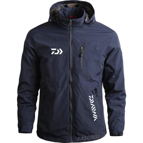 2021 Mens Hoodie Waterproof Auti-UV Sunscreen Fishing Clothing Daiwa Quick Dry Breathable Hiking Camping Sport Fishing Jacket
