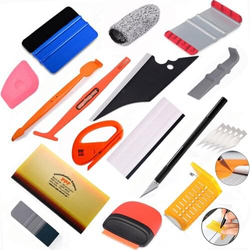 EHDIS Vinyl Wrapping Styling Tools Kit Car Accessories Carbon Fiber Film Squeegee PPF Scraper Knife Window Tinting Tepair Tool