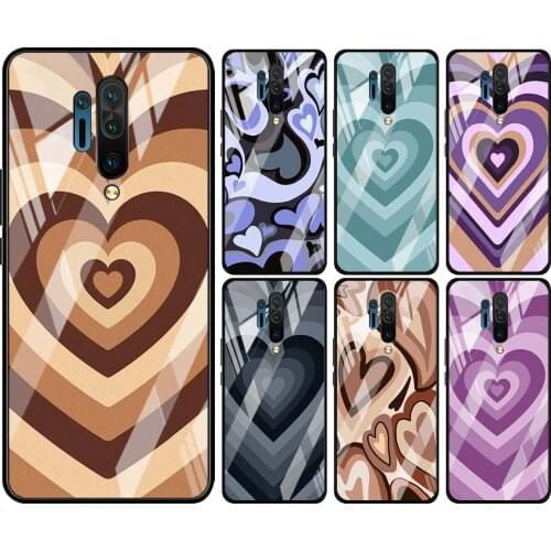 Tempered Glass Hot New Shell Luxury Cover Latte Love Coffee Heart For Oneplus 7 7T 8 Z 8 8T 9 9R Nord PRO 5G Phone Case
