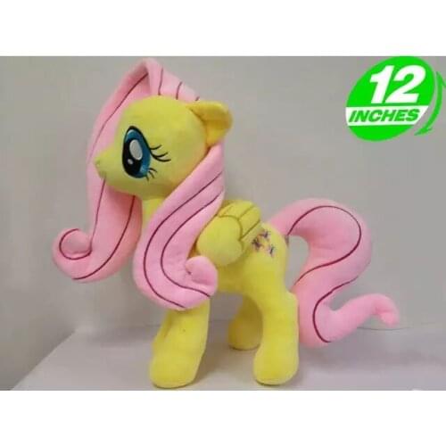 New Edition Unicorn Horse Fluttershy Plush Doll Stuffed Animals Kids Toys 30CM