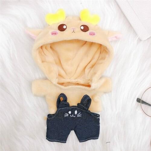 [MYKPOP]KPOP Dolls Clothes & Accessoires- Hooded Sweat Overalls 2pcs 20cm Dolls(without doll) Fans Collection SB20122402