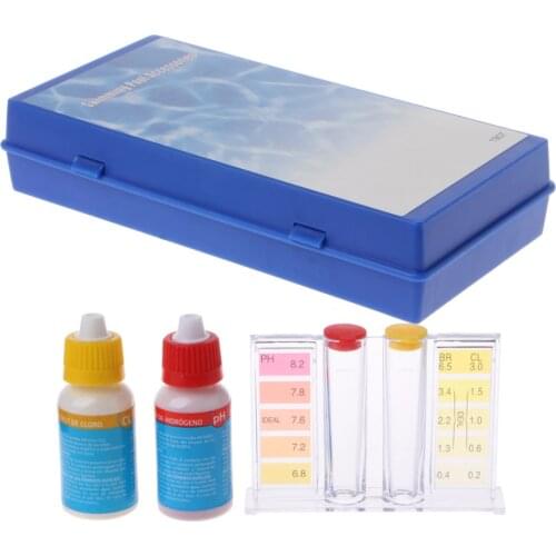 PH Chlorine Water Quality Test Kit Swimming Pool Hydroponics Aquarium Tester