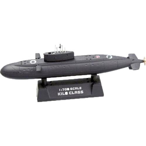 Plastic 1/700 Scale Russian Navy Kilo-class Submarine Project 877 Ship Model Static Display Adult Collection Toys for Boys