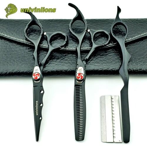 6" black japan hair scissors professional hairdressing scissors barber scissors hairdresser salon hair clipper salon de coiffure