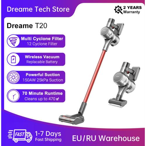 Dreame T20 Handheld Cordless Vacuum Cleaner Intelligent All-surface Brush Home Appliances Floor Carpet Aspirator 25kPa