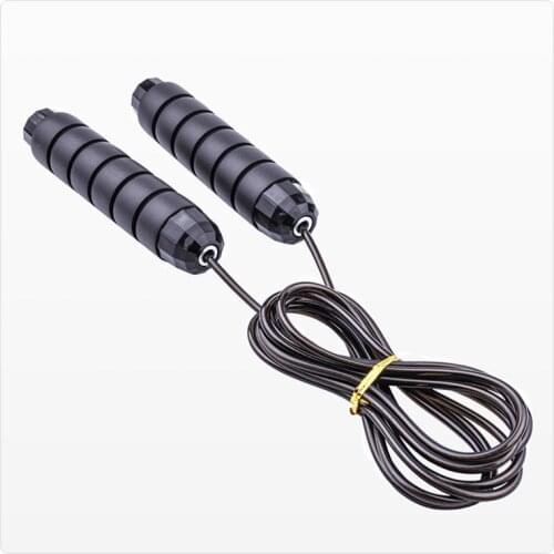 Jump Rope Tangle-Free Rapid Speed Jumping Rope Cable with Ball Bearings Steel Skipping Rope Gym Fitness Home Exercise Slim Body