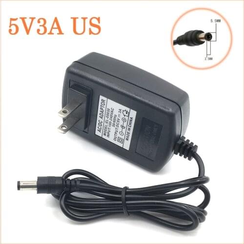 Brand new US Plug 5V3A 5V/3A Power Adapter better than 5V/2.5A 5V2.5A power supply AC Adapter Power Source 5.5*2.5mm