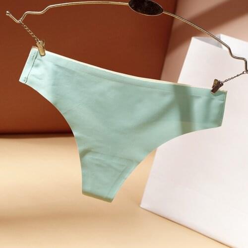 1 Pcs Seamless Thongs Underwear For Women Female Panty Sexy Woman Mid Rise Panties High Quality Ladies Underwear 2021 BANNIROU