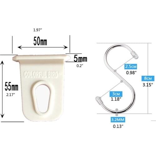 All Purpose Caravan RV Clothes Hanger Clip Awing Hanger Hooks Simple Design Plastic Hooks