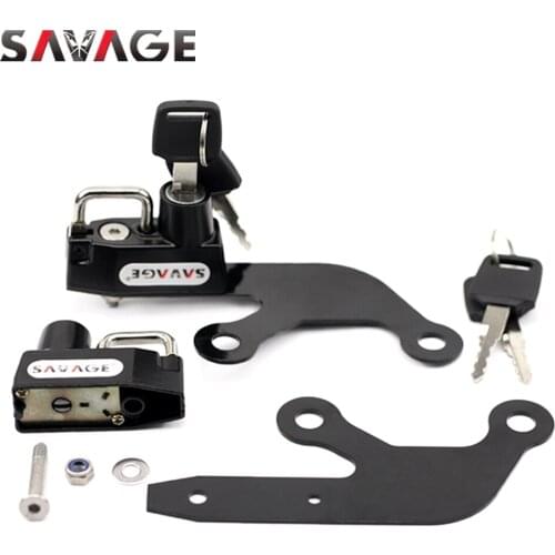 Helmet Lock For KAWASAKI Z650 NINJA 650 2017-2022 18 19 Z 650 2021 Motorcycle Accessories on Rear Passenger Footrest Bracket