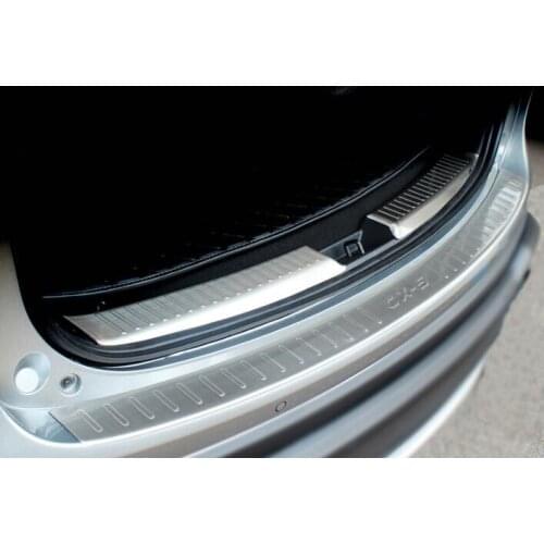 Stainless Steel Rear Bumper Cover Sill Plate Protector Guard for Mazda CX5 CX-5