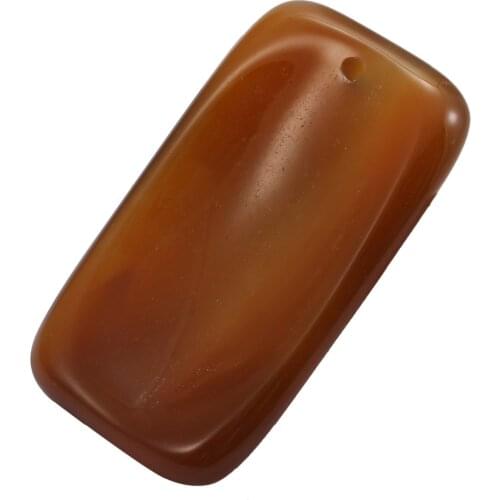 SUNYIK 1Lot (5pcs) Rectangle Onyx Thumb Stone Worry Stone, Top Drilled Palm Stone Pendant, Healing Chakra Reiki