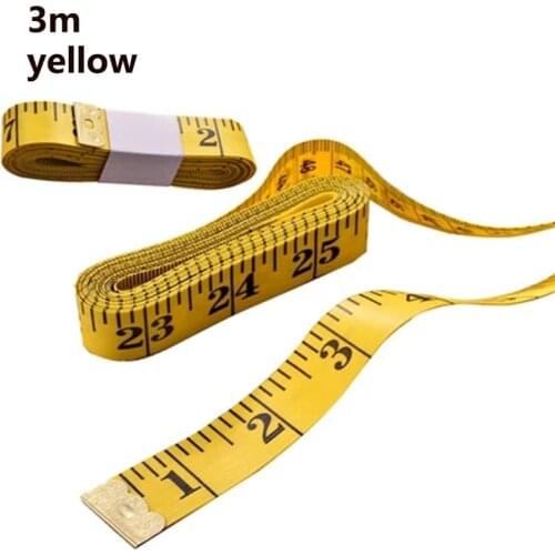 1PCS Useful Body Measuring Ruler Sewing Tailor Tape Measure Soft 300cm Sewing Ruler 120 Inch Meter Sewing Measuring Tools