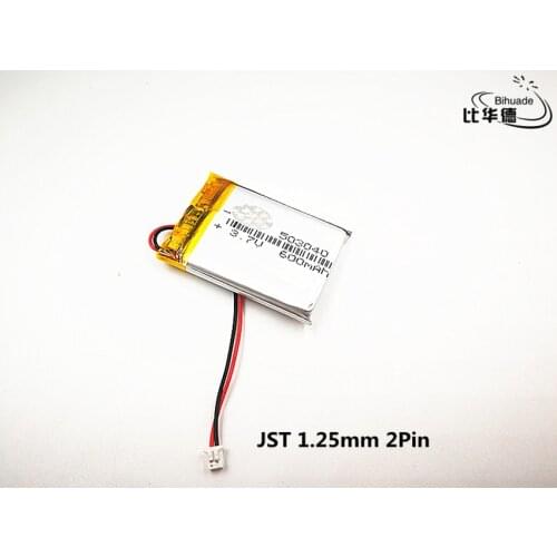 1pcs JST 1.25mm customized Good Qulity 3.7V,600mAH,503040 Polymer lithium ion / Li-ion battery for TOY,POWER BANK,GPS,mp3,mp4