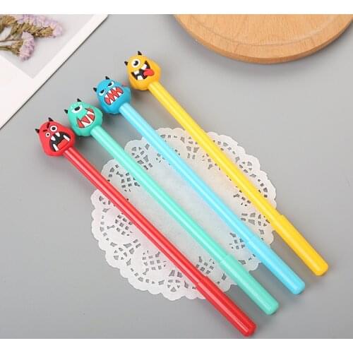 1 Pcs Creative Stationery Toon Summoned Skull Gel Cute Student Yi Tooth Beast Water Pen Kawaii School Supplies