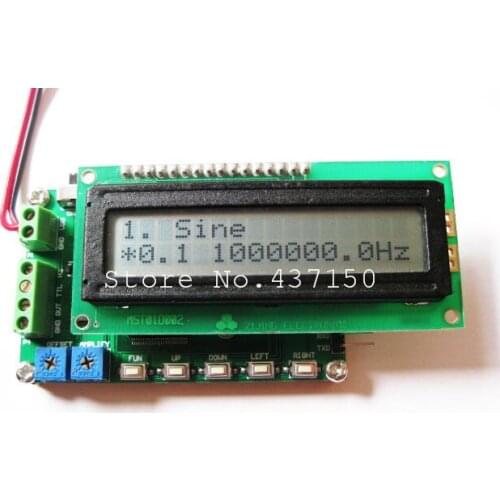 1PCS X ,DDS signal generator 0.1hz ~ 8Mhz Duty 1 ~ 99% 60MHz frequency counter, Free Shipping