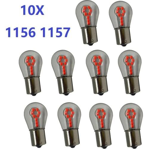10X LED Bulbs 1156 BA15S P21W Led 1157 BAY15D P21/5W Ampoule R5W R10W 18SMD 800LM Car Fog Lights DRL Turn Signal Lamp 12V White