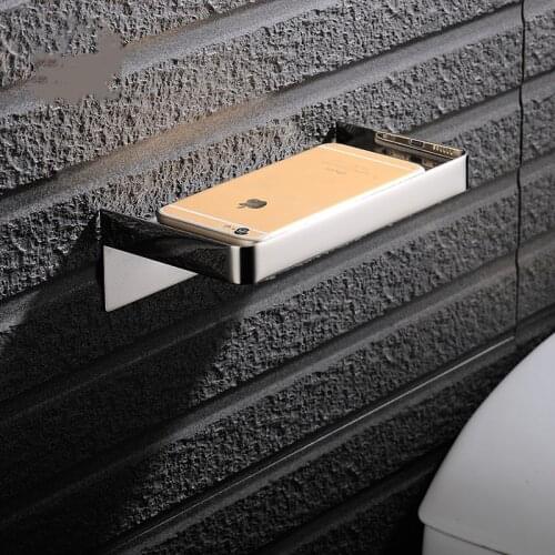 304 Stainless Steel Bathroom Storage Rack Bathrooming Mobile Storages Racking Paper Towel Rack Mobiles Phone Racks