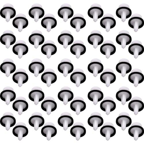 Beler 50Pcs W713297-S300 Car Door Trim Panel Clips with Sealer Accessories Fit for Ford