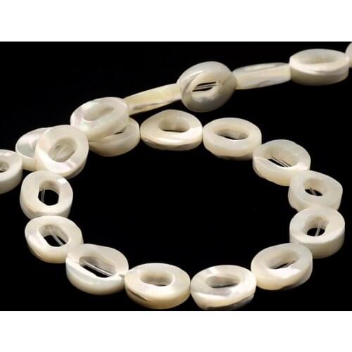 Wholesale Natural Shell Beads White Torus Seashell Stone Beads Small Beads for Jewelry Making DIY Bracelet Necklace Gifts