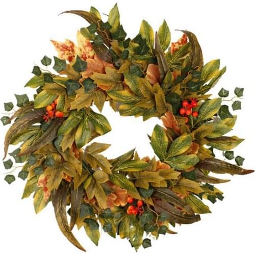 Door Wreath Artificial Garland Wall Haning Deocration for Indoor