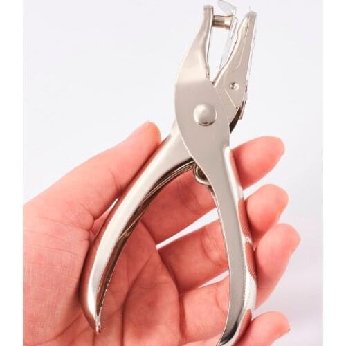 Pore Diameter Punch Pliers Single Hole Puncher Hand Paper Scrap booking Punches 1-8 Pages Paper Hole Metal Puncher 128x59x14mm