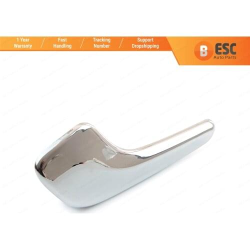 ESC EDP219 Aluminum Plated Plastic Stainless Interior Door Handle for Opel Corsa D 2006-2014; 13297813 Front or Rear Left Doors