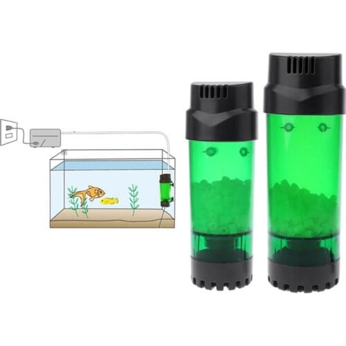 Aquarium Fluidized Moving Bed Filter Bubble Bio Media Filter Fish Tank Sponge Filter With Sucker