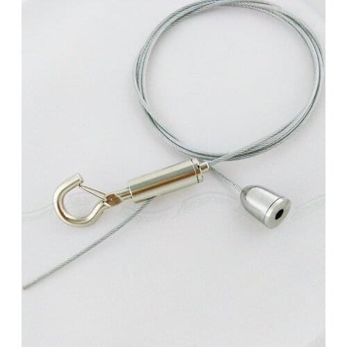 Tools 4pcs/set Steel Wire Rope with Stainless Hook for LED Panel lighting