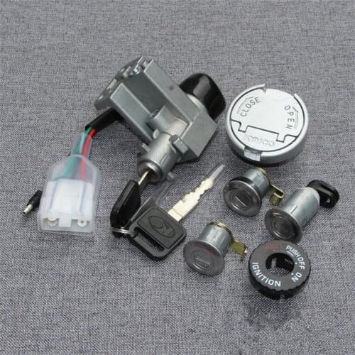 Motorcycle Ignition Key Switch Lock Fuel Oil Tank Cap For Scooter Kymco LIKE 180 LIKE180