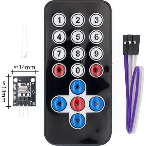 1LOT Infrared IR Wireless Remote Control Module Kits DIY Kit HX1838 For Arduino Raspberry Pi