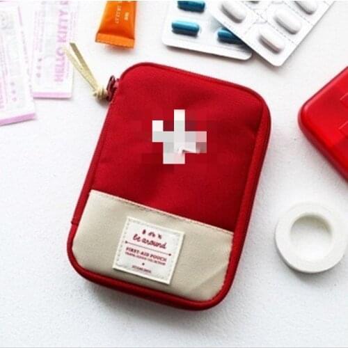 Mini First Aid Portable Medicine Bag Travel Outdoor Camping Useful Medicine Storage Bag Camping Emergency Survival Bag Pill Case