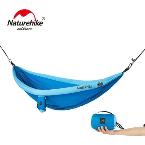 Naturehike Camping Hammock 2 Person Inflatable Ultralight Folding 4 Seasons Portable Hammcok Outdoor Camping Hanging Chair