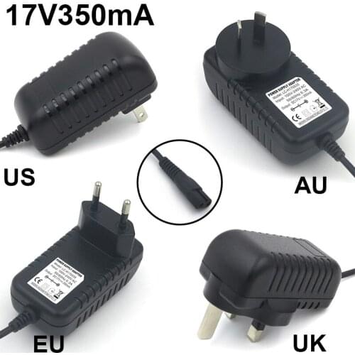 VORED New AC 100 to 240V 17V350mA Adapter Power Supply US/EU/UK/AU Plug Converter Universl Charger for Razor Free shipping