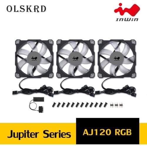 Olskrd Adjustable Computer Cooling Fan 120mm Fan PC Case Fan CoolerCase InWin Jupiter AJ120 RGB Cooler Fans for Computer Cooler