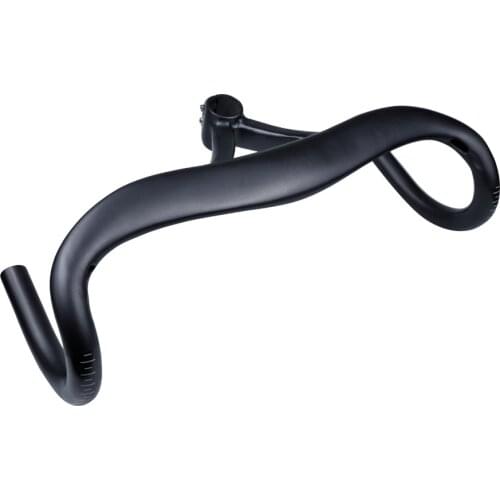 Full Carbon Bicycle Handlebar Lifting integrated bicycle bending handle Carbon Fiber Road Bike Handlebar Bent Bar 420-100mm