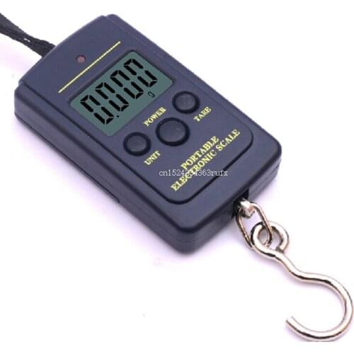 100pcs Portable Digital Handy Pocket Mini Weight Hook Scales 40kg/10g Electronic Hanging Fishing Balanca