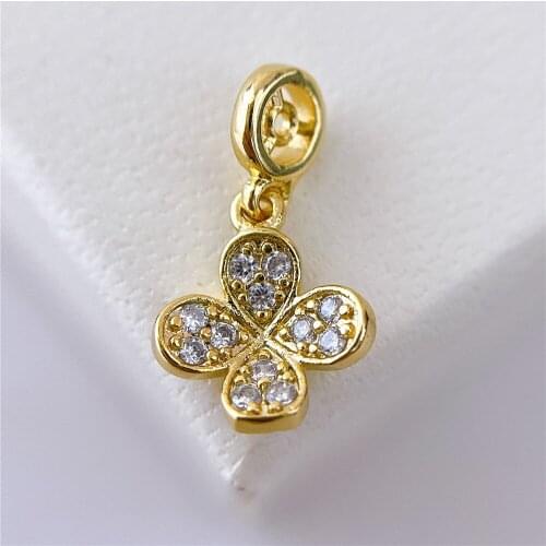 1PCS Real 18K Gold Plated Necklace Pendant Charms for Jewelry Findings Components Making Supplies DIY Cupron Accessories