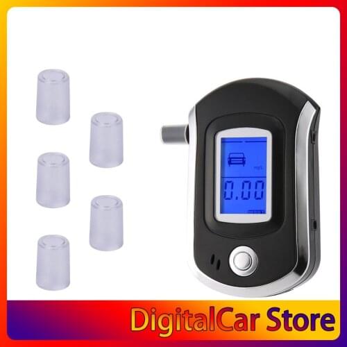 Professional Pocket Digital Alcohol Breath Tester Analyzer Detector Test Testing LCD Display