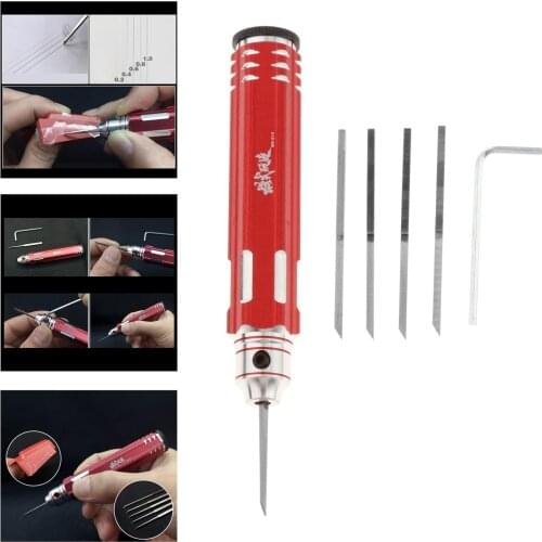 Model Scriber Cutting Tool 5 Blades 0.2/0.4/0.6/0.8/1.0mm