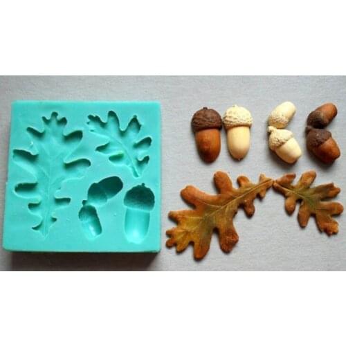 Silicone Mould acorns cake decorating fondant mold cake decorating tools