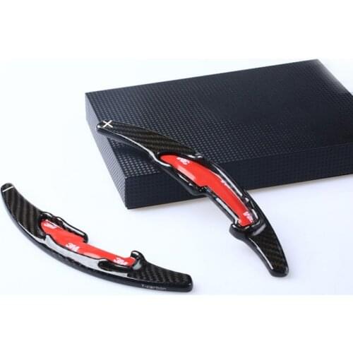 Lengthen Style Carbon fiber Steering wheel shift paddle Fit For BMW M3 M4