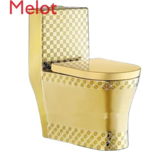 Bathroom golden color wc toilet gold toilet for sale