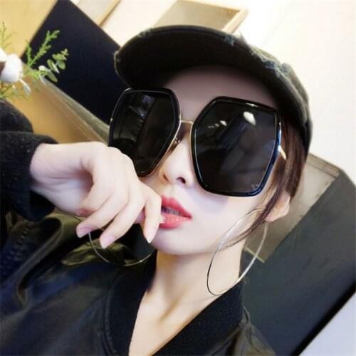 Vazrobe 167mm Oversized Sunglasses Women Men Hexagon Sun Glasses for Female Black Large Face Punk Sunglass