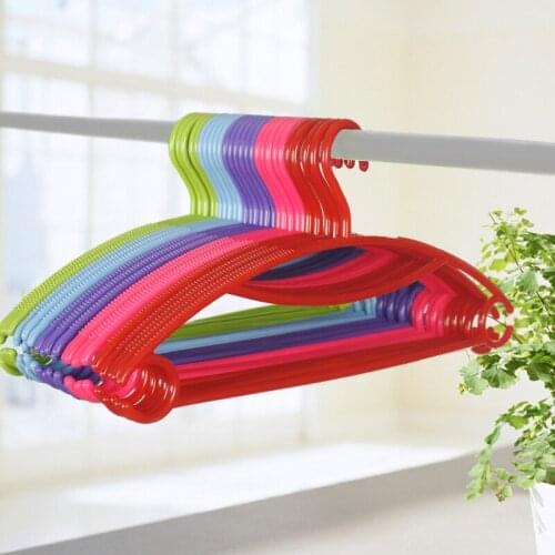 10pcs/lot 38cm-40cm Adult Plastic Hanger/Colorful Clothes Hanger