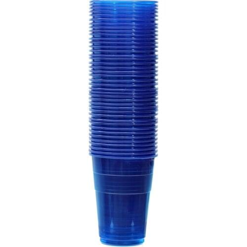 Promotion - Party Wedding Supplies, 9oz/250ml Blue Famous Service Impact Plastic Cup, 40/Pack